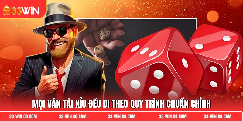 Mọi ván tài xỉu đều đi theo quy trình chuẩn chỉnh