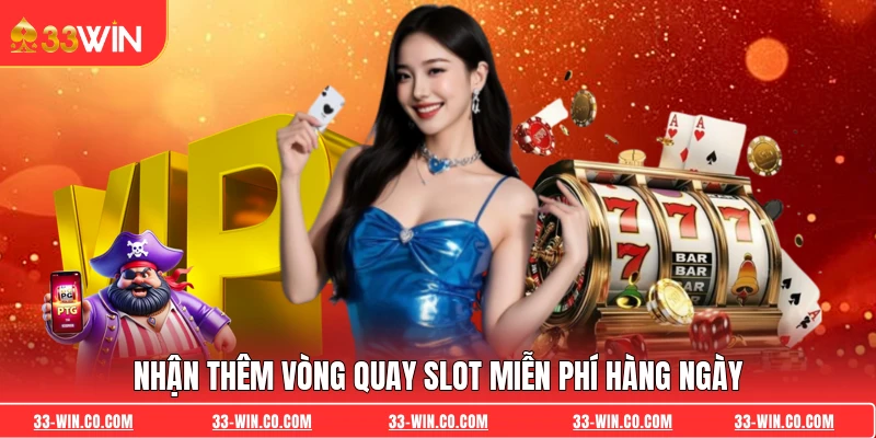 Nhận thêm vòng quay slot miễn phí hàng ngày